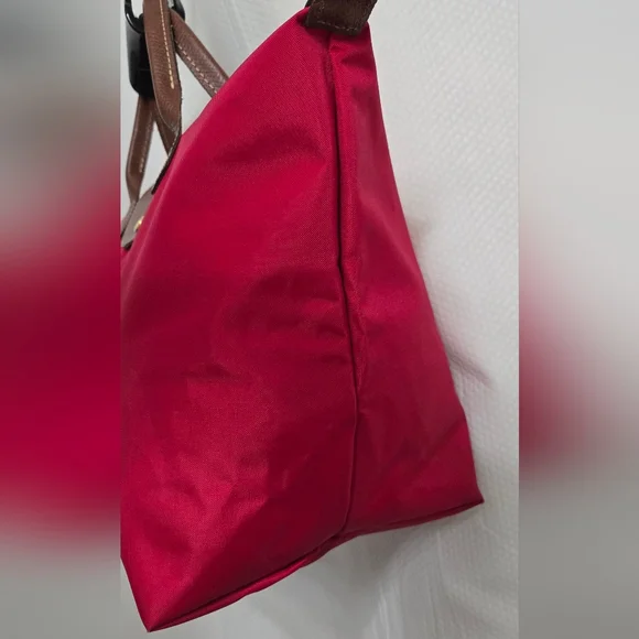 EUC Longchamp Foldable Red Tote Bag